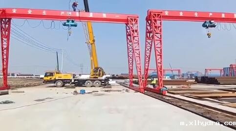 10吨龙门吊安装图片展示