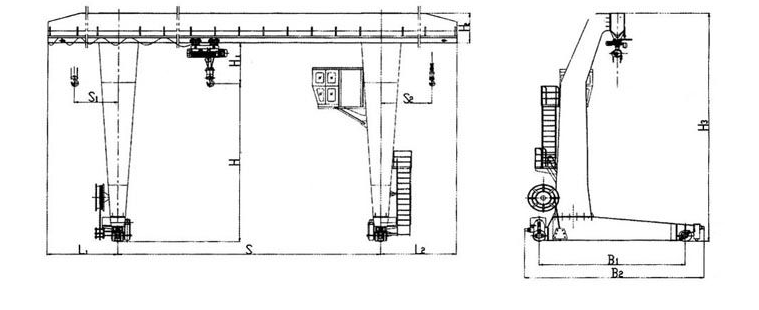 L型电葫芦星空体育官方账号结构图