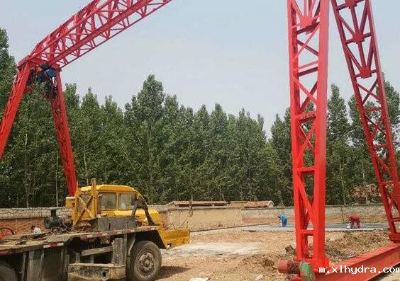 河北涿州中国中冶MH10吨-33米跨-9米提升龙门吊2台已到场